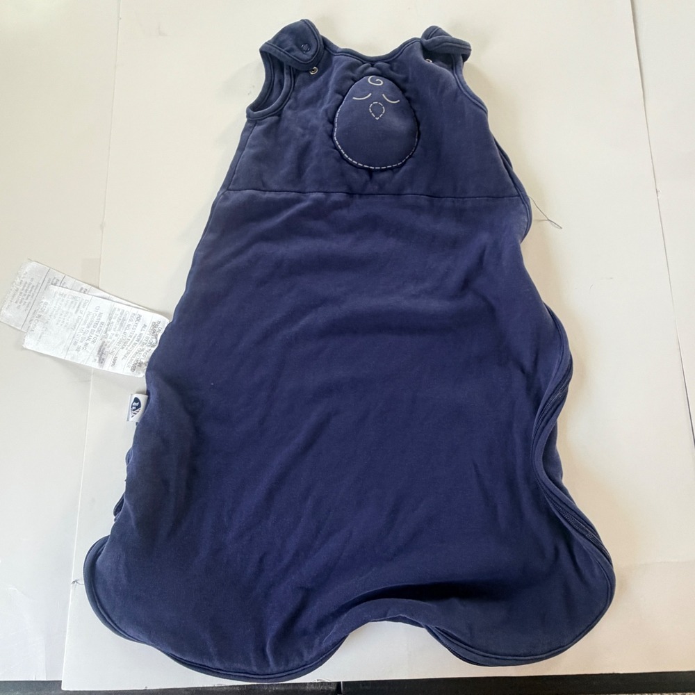 Nested Bean Zen Sack Sleep Sack Kids 3-6M Navy Blue Weighted Swaddle Gentle